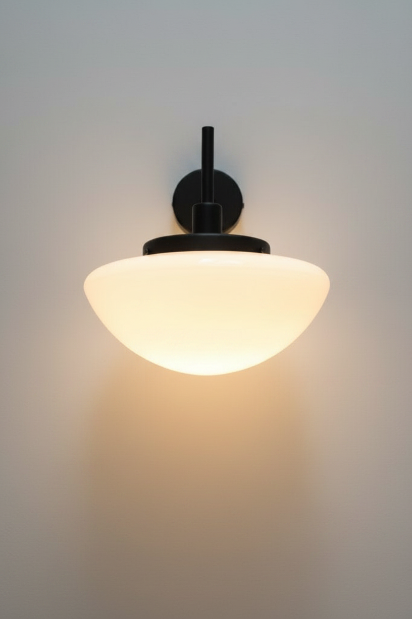 Hudson wall light in black finish