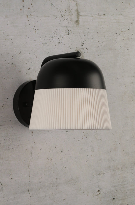 Colombes Pleat Wall Light black and white pleat