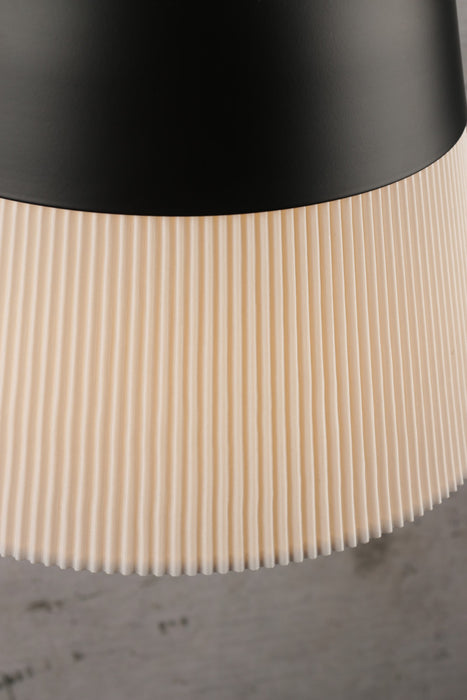 Stylish and unique pleated paper shade 