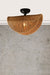 Angourie Rope ceiling light black fitting