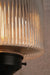 reeded glass shade in clear