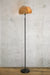 Rope floor lamp with black base