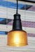 Amber glass pendant light. halophane glass shade. online lighting Australia