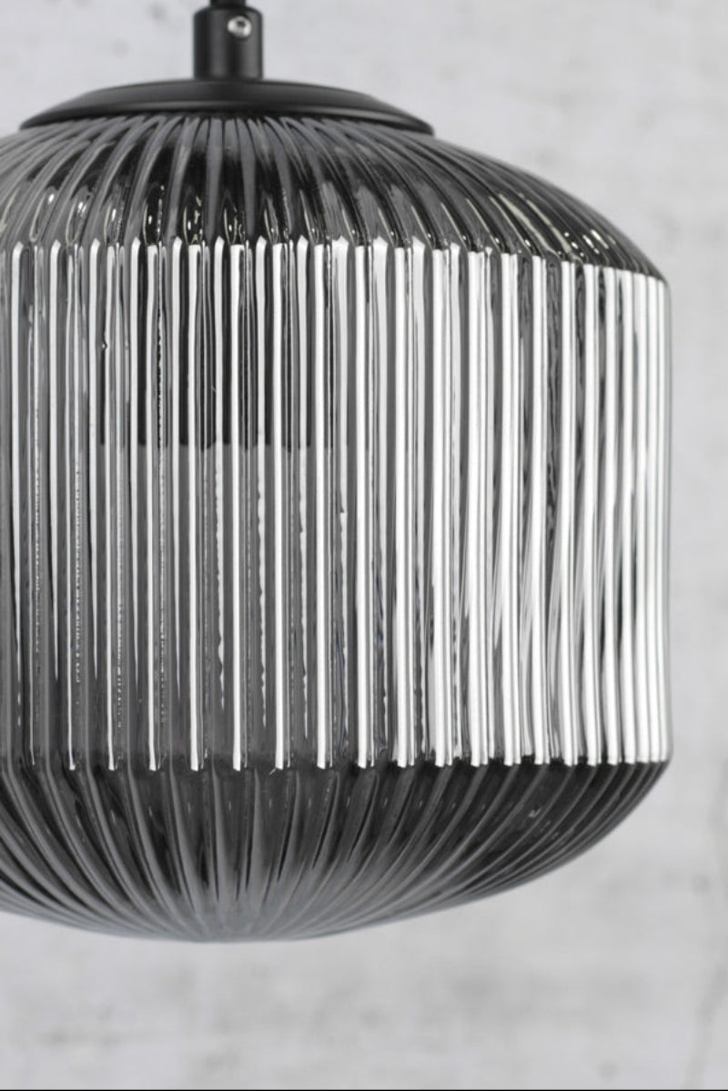 Steller grey reeded glass with no bulb on