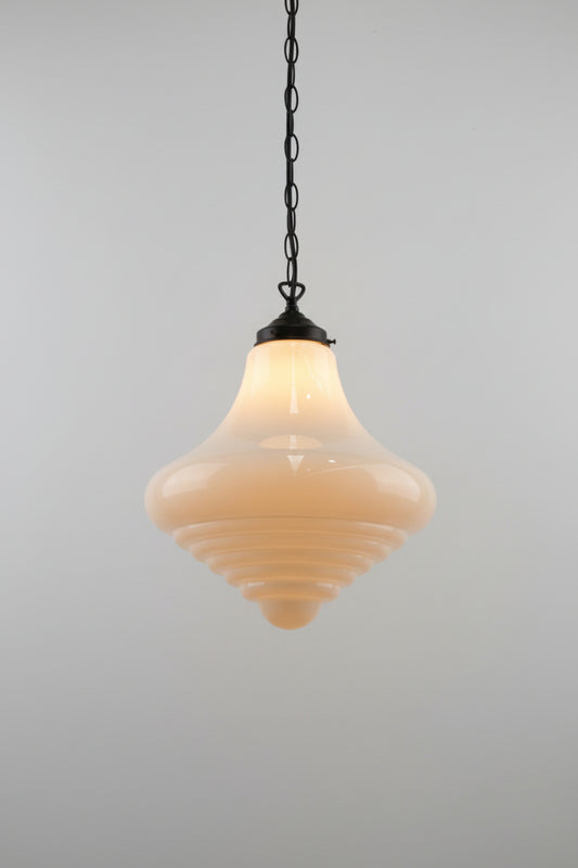 Schoolhouse Pendant Light - Portland with black chain cord