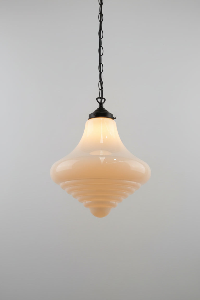Schoolhouse Pendant Light - Portland with black chain cord