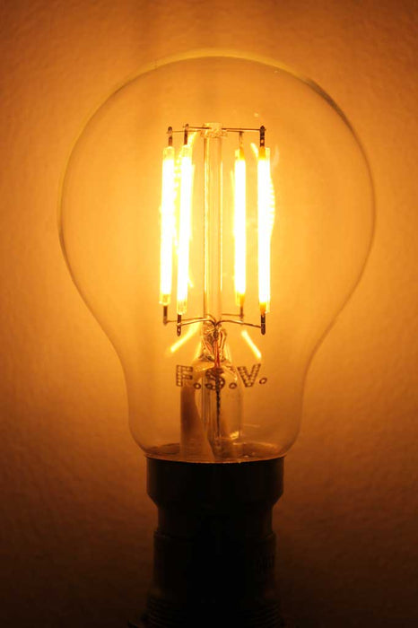 4W E27 24V AC/DC Filament LED A60 Round 2200K Bulb