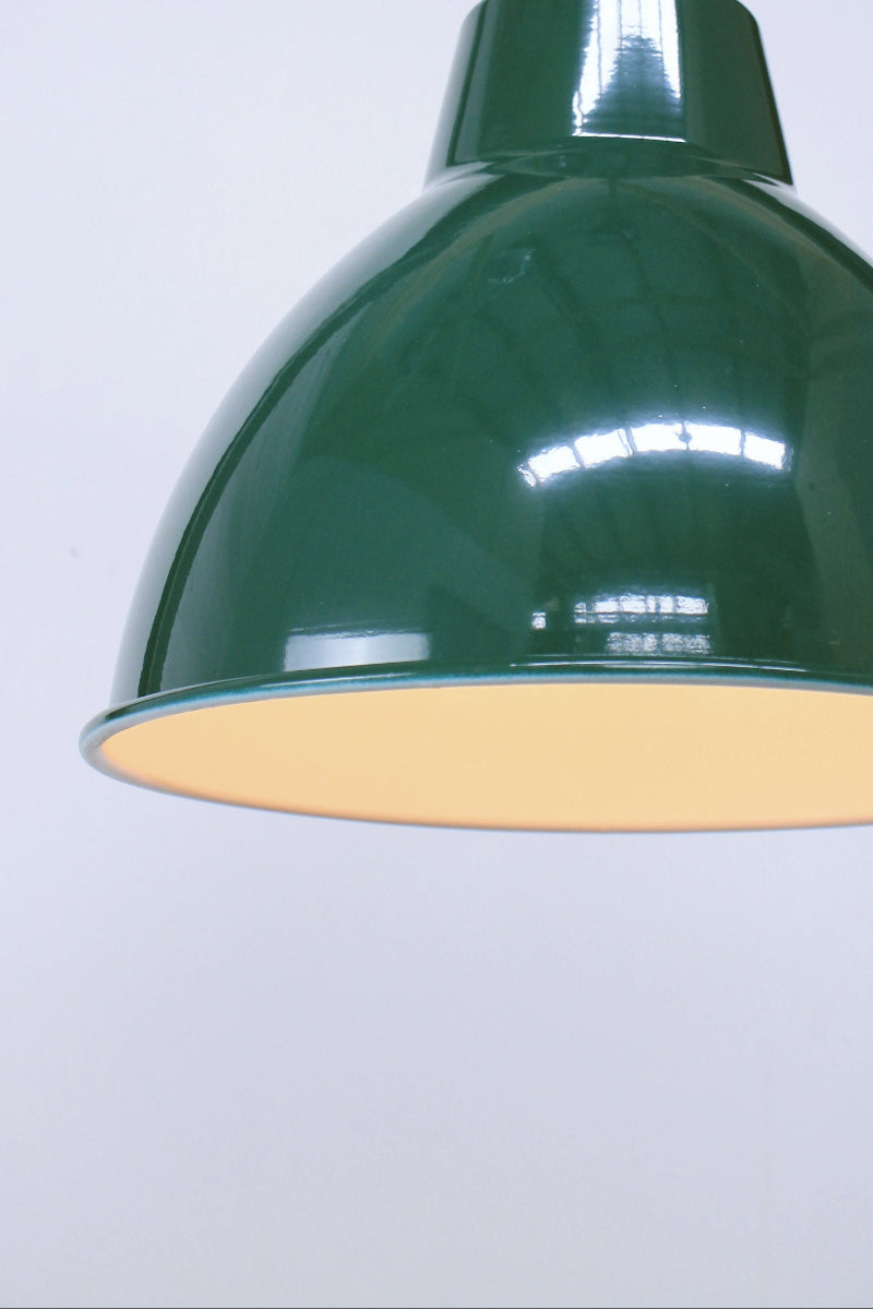 Federation Green steel paintedloft shade