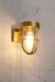 Maine Outdoor Wall Light in Gold/ brass