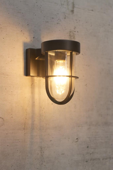 Maine Outdoor Wall Light in black