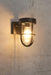 Maine Outdoor Wall Light in black