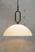 Opal glass shade in large with Black loop cord