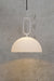 Opal glass shade in small with white loop cord