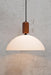 Homestead Woodtop Pendant Light with large shade