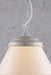 Marlington schoolhouse light with white chain suspension