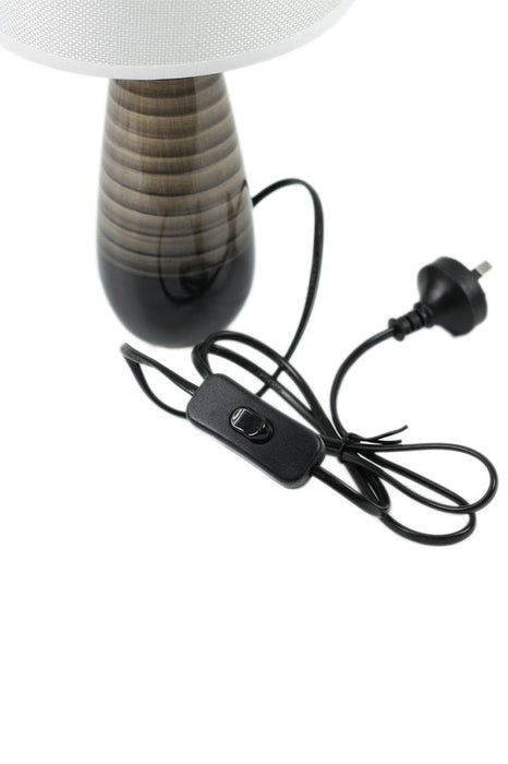 Ceramic Table Lamp with black cord
