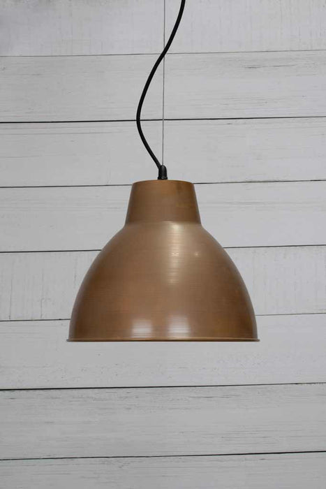 brass Loft Ceiling Pendant Light with black cable