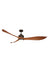 Ceiling fan in oil rubbed bronze finish with LED light