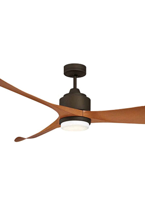 Ceiling fan in oil rubbed bronze finish with LED light