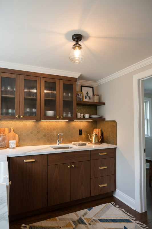 Mae Deco Glass Ceiling Light