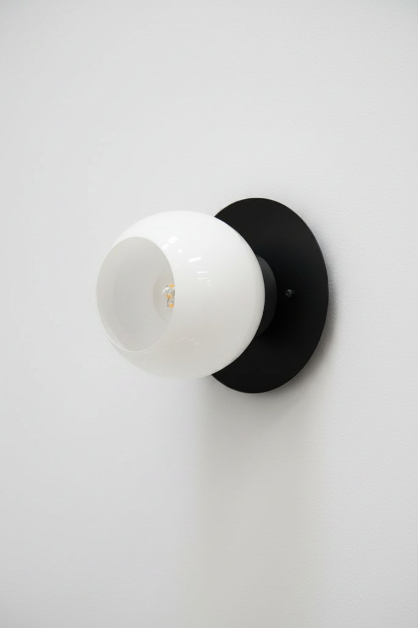 Michigan Open Glass Disc Wall Light