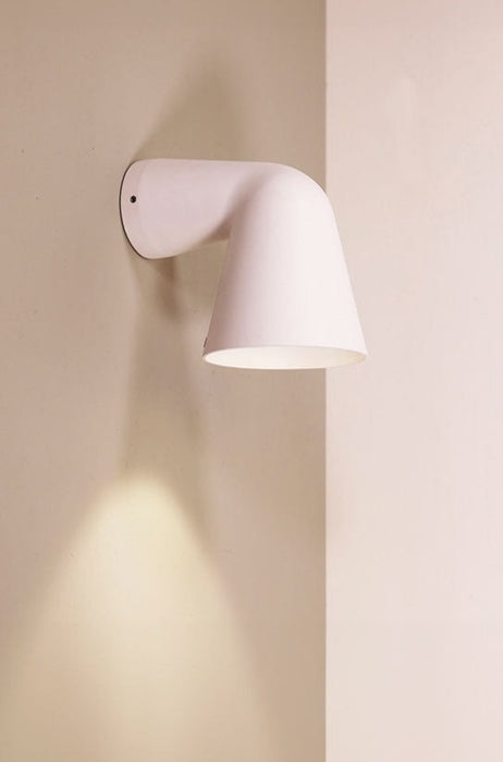 outdoor wall light in white finish