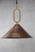 copper large shade gold Loop Pendant Light