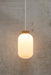 Dane Ribbed Glass Pendant Light large with opening at bottom of shade