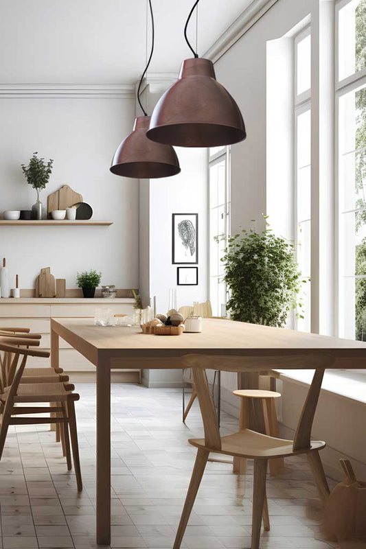 solid age copper with black cable cord