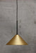 Cone Mod Pendant Light Brass large shade
