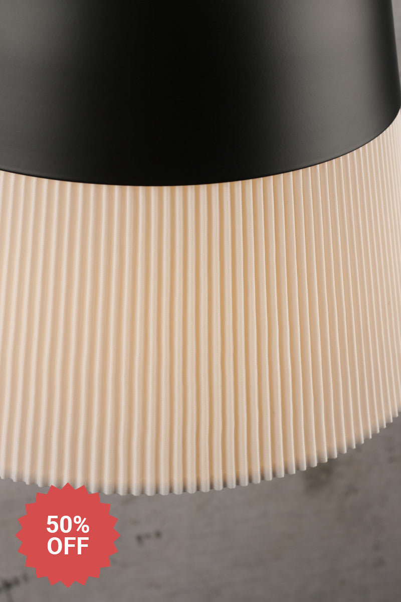 Stylish and unique pleated paper shade 
