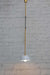 Junction Pendant Light C in gold with white shade