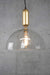 glass dome with brass tube