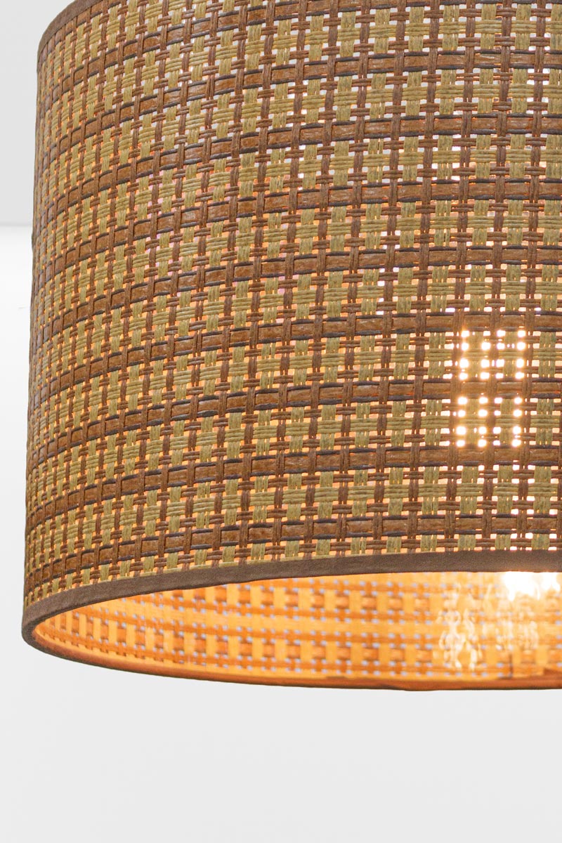 handmade shade from natural fibers