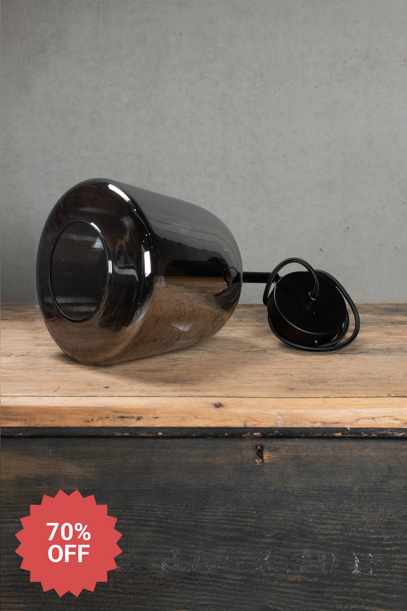 smoked grey finish pendant light