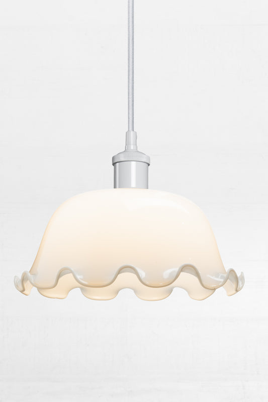 Southington Glass with white Pendant Light