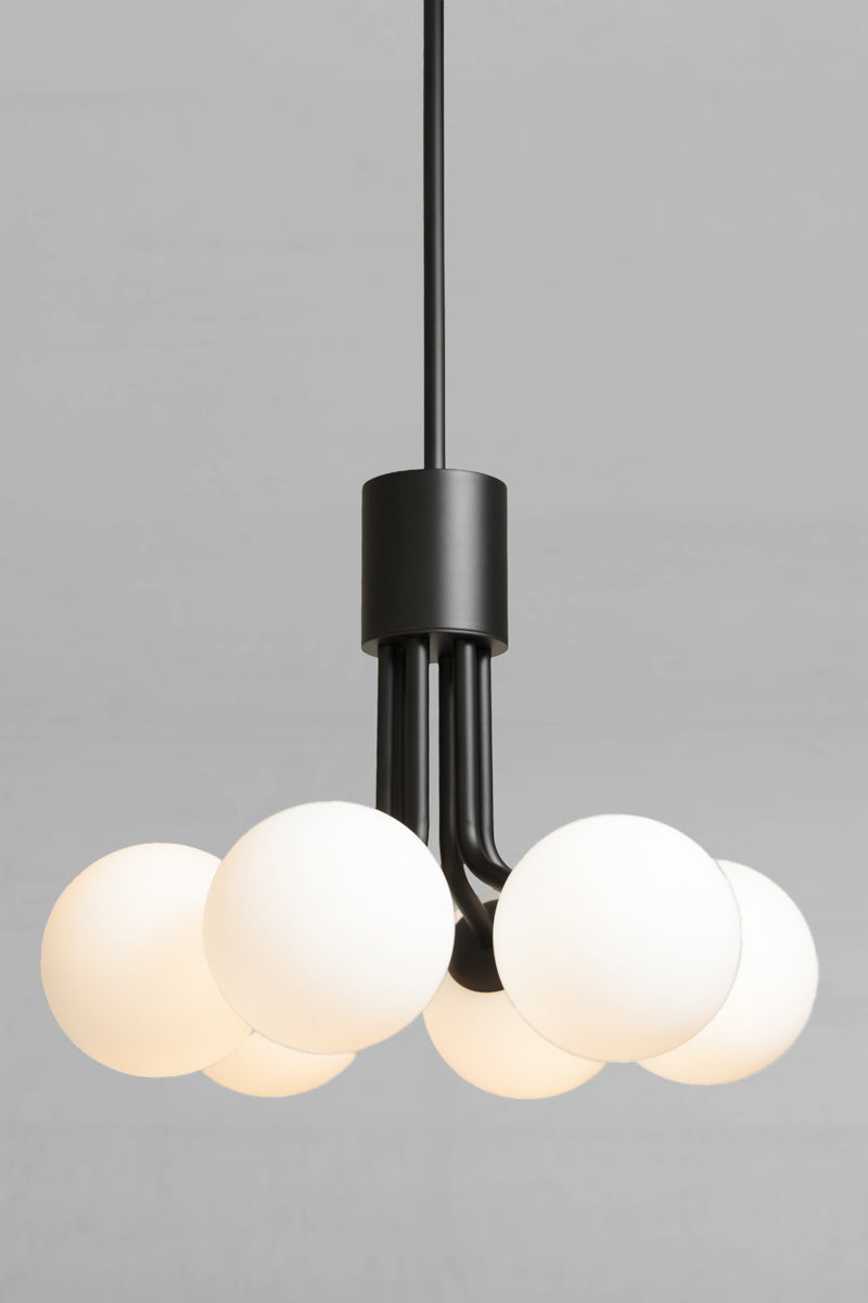 Brooklyn 6 Glass Orb Multi Light Pendant