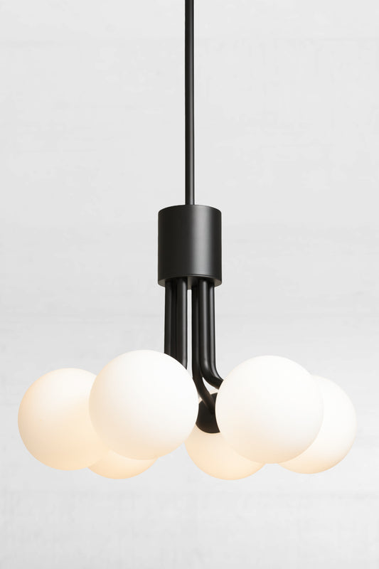 Brooklyn 6 Glass Orb Multi Light Pendant