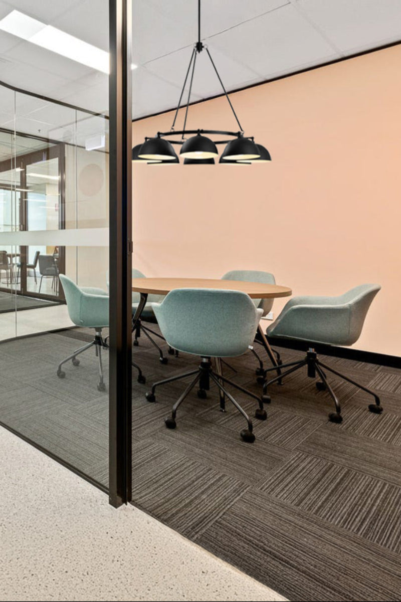 8 light in office building