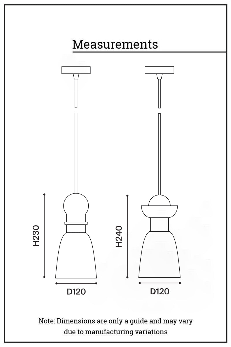 Putnam Pendant Light dimensions drawing showing pendant measurements and suspension proportions