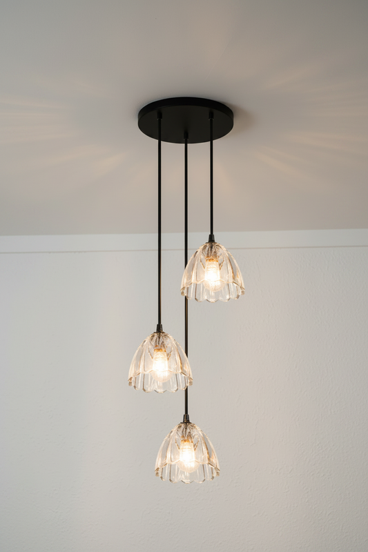 Monroe Glass Multi Drop Chandelier