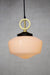 opal shade with gold brass pendant