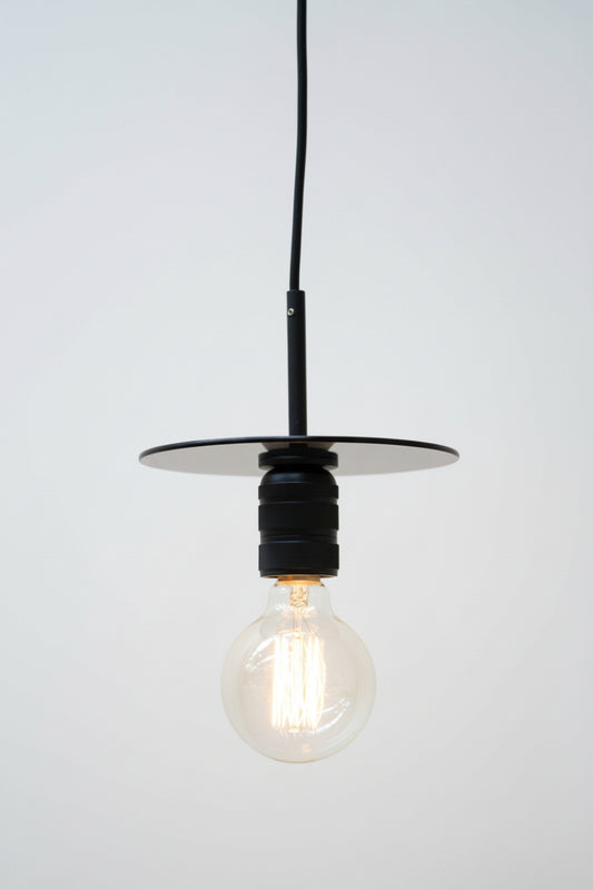 Smoked glass pendant light