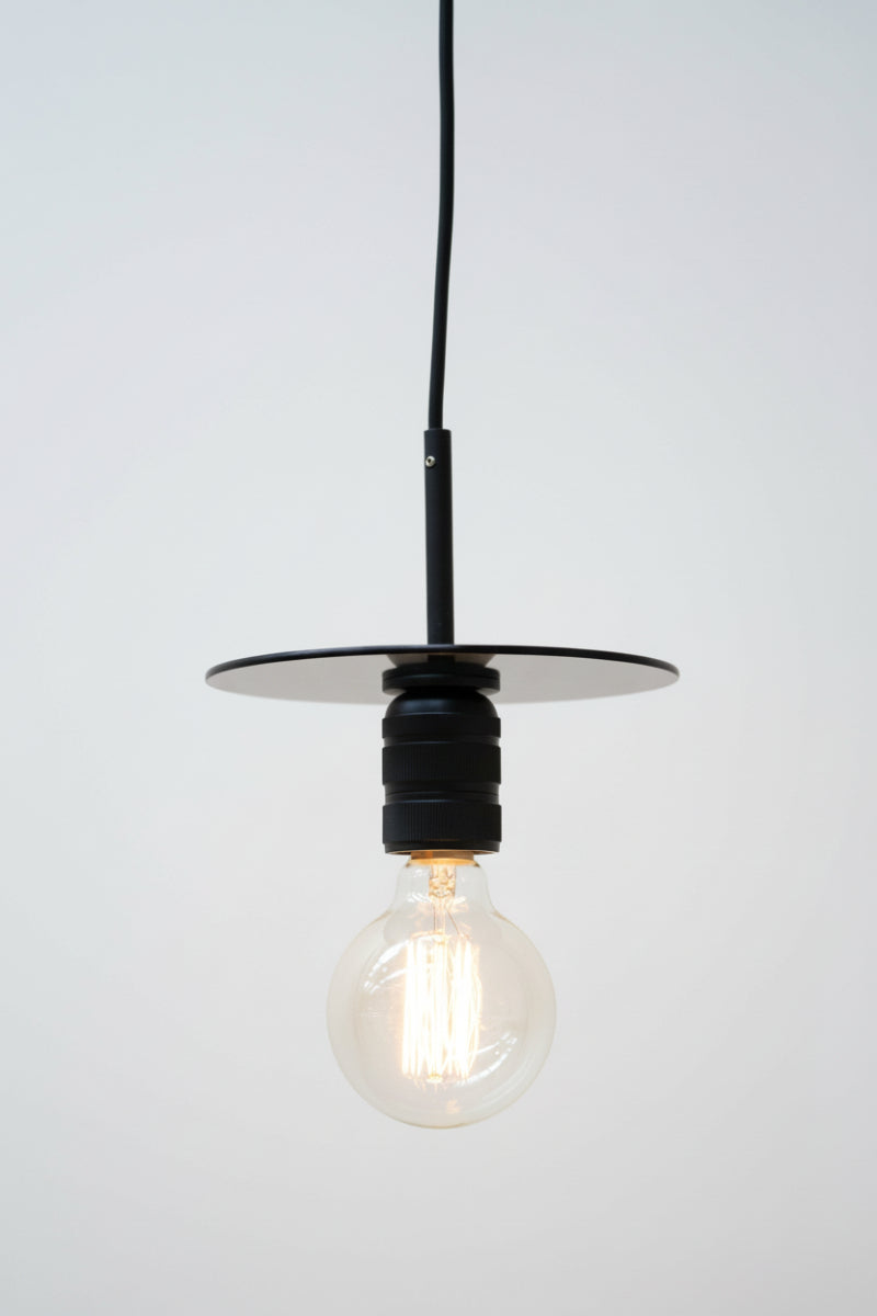 Smoked glass pendant light