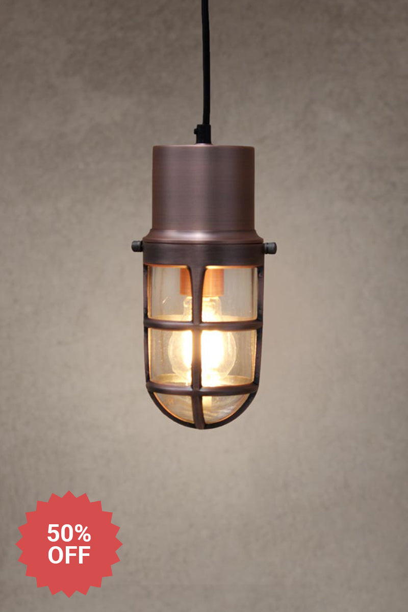 Copper-bunker-pendant-light