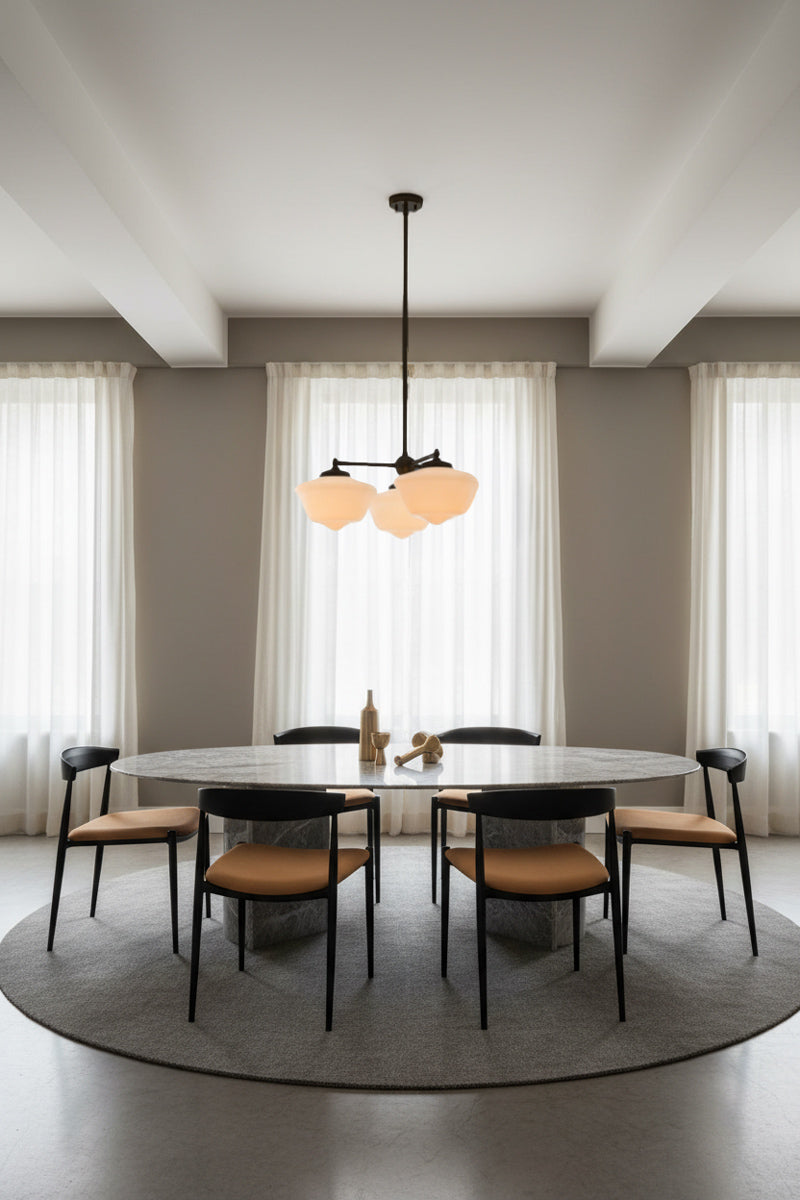 Chelsea Triple Pendant light in dining room