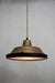 Brass pendant shade with removeable shade cover with jute cord