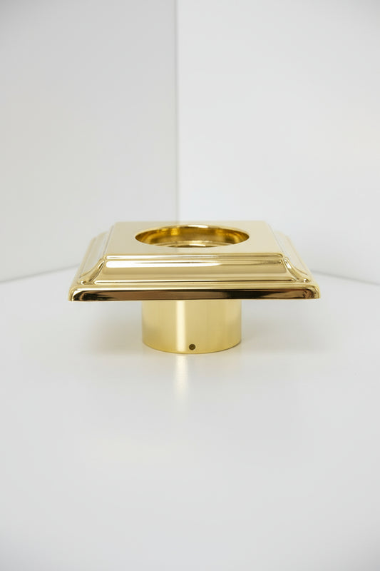 Polished brass downlight cover