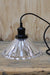 Glass shade and black cord