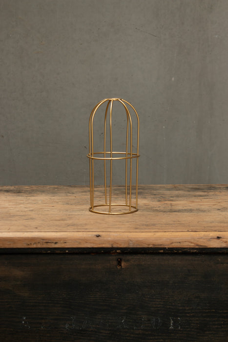 Long Cage Shade in brass gold